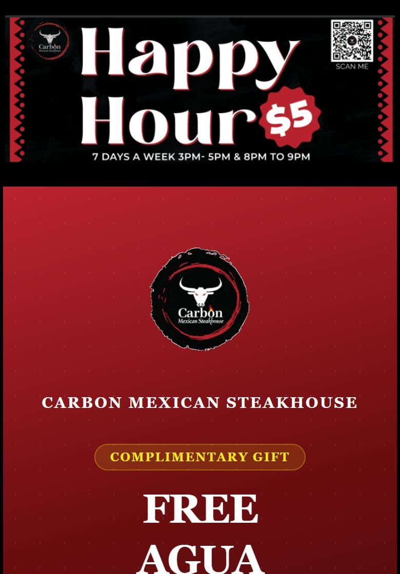 Carbon Mexican Steakhouse on RoutePath.page